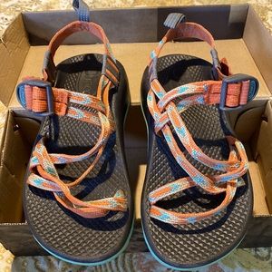 Chaco Kids Sandals Zigzag Coral